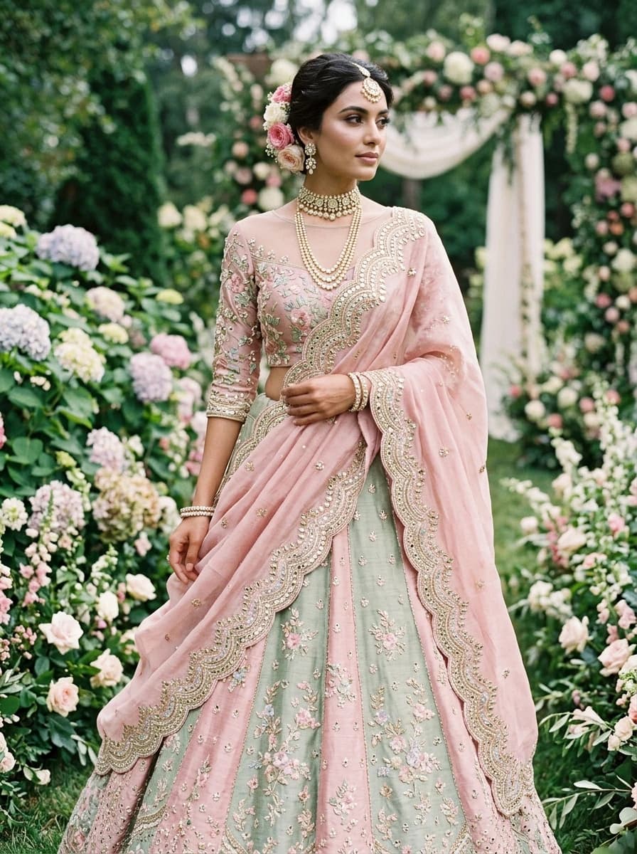 Gulbahar Rose Garden Lehenga