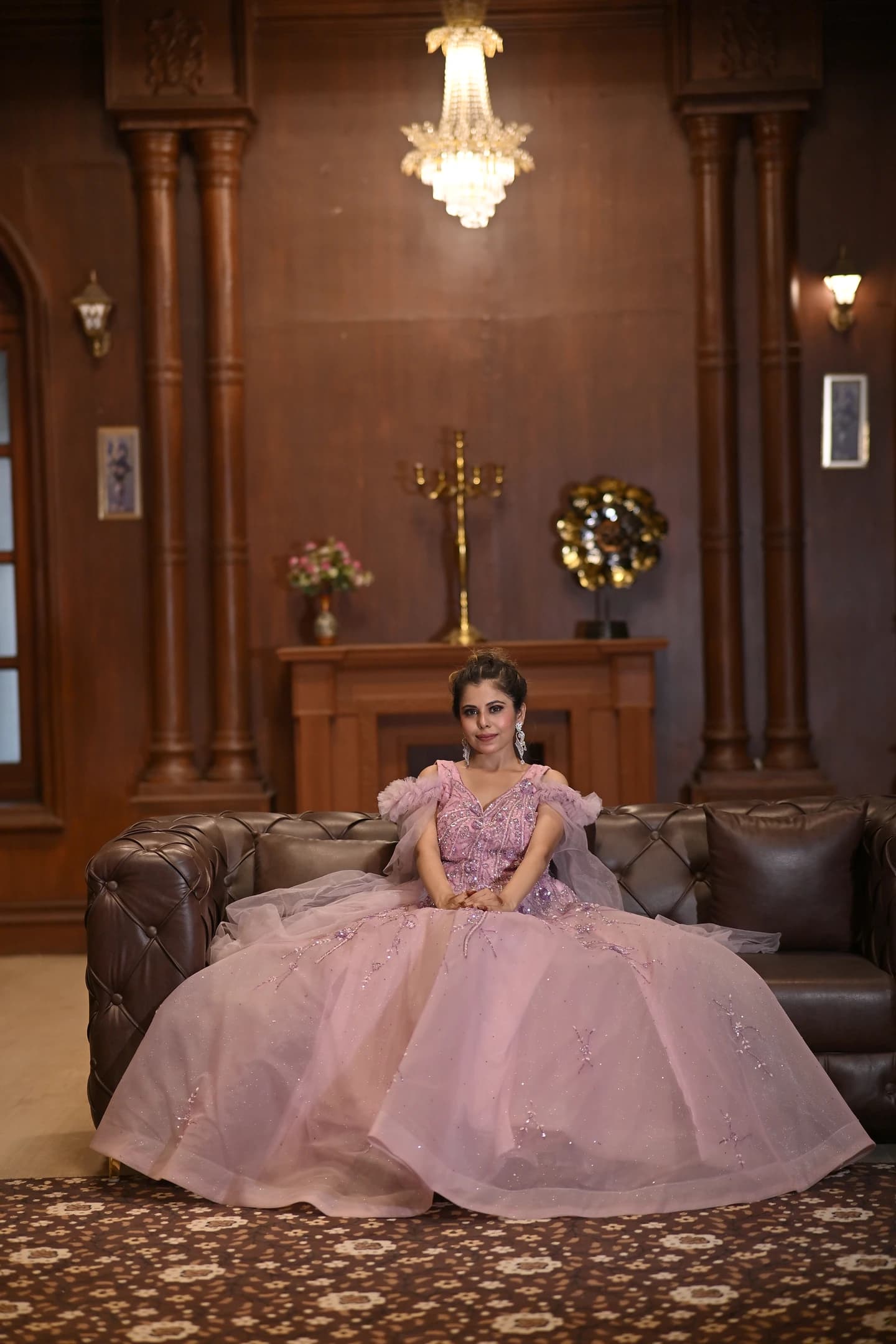 Aria Rose Quartz Couture Reception Ballgown thumbnail 3