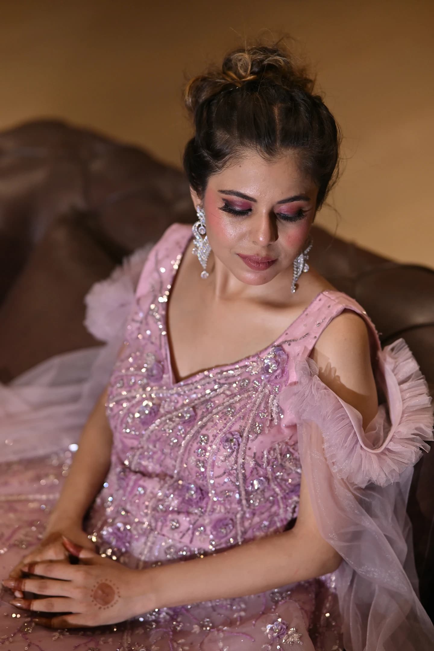 Aria Rose Quartz Couture Reception Ballgown thumbnail 4
