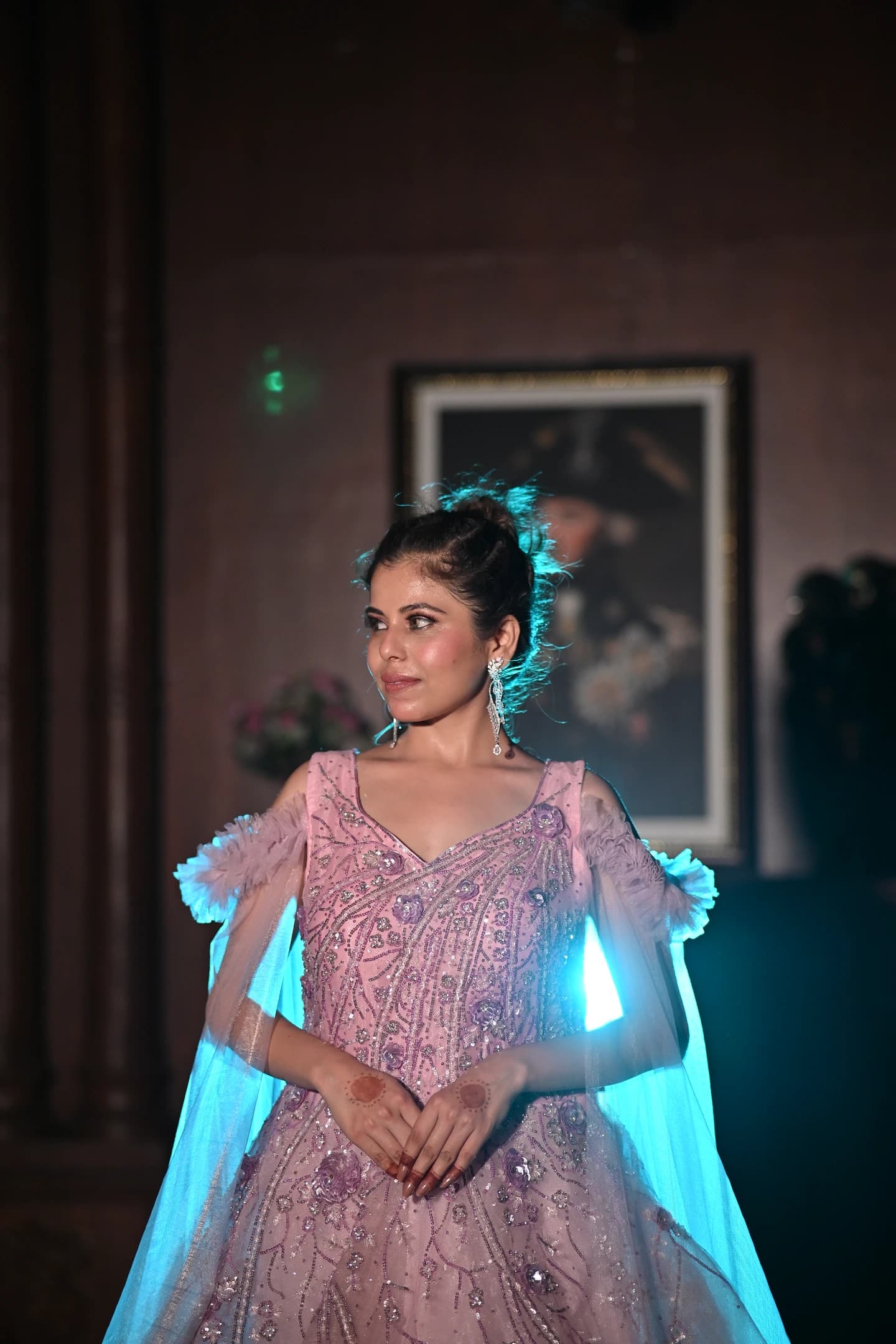 Aria Rose Quartz Couture Reception Ballgown thumbnail 5