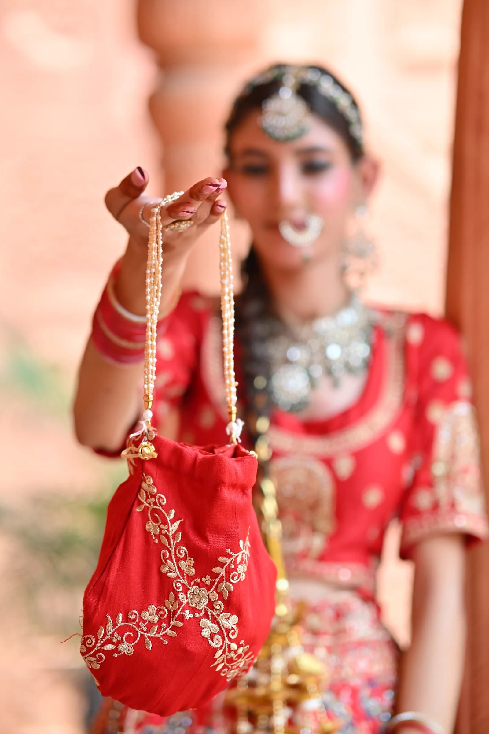 Shahi Sindoori Red & Heritage Zardozi Bridal Lehenga thumbnail 4
